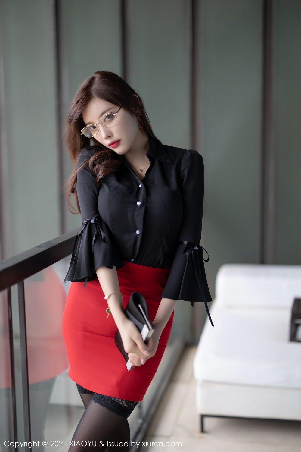 《语画界 杨晨晨 制服写真 VOL.523》第23张,模特杨晨晨,语画界,制服主题,全套83张