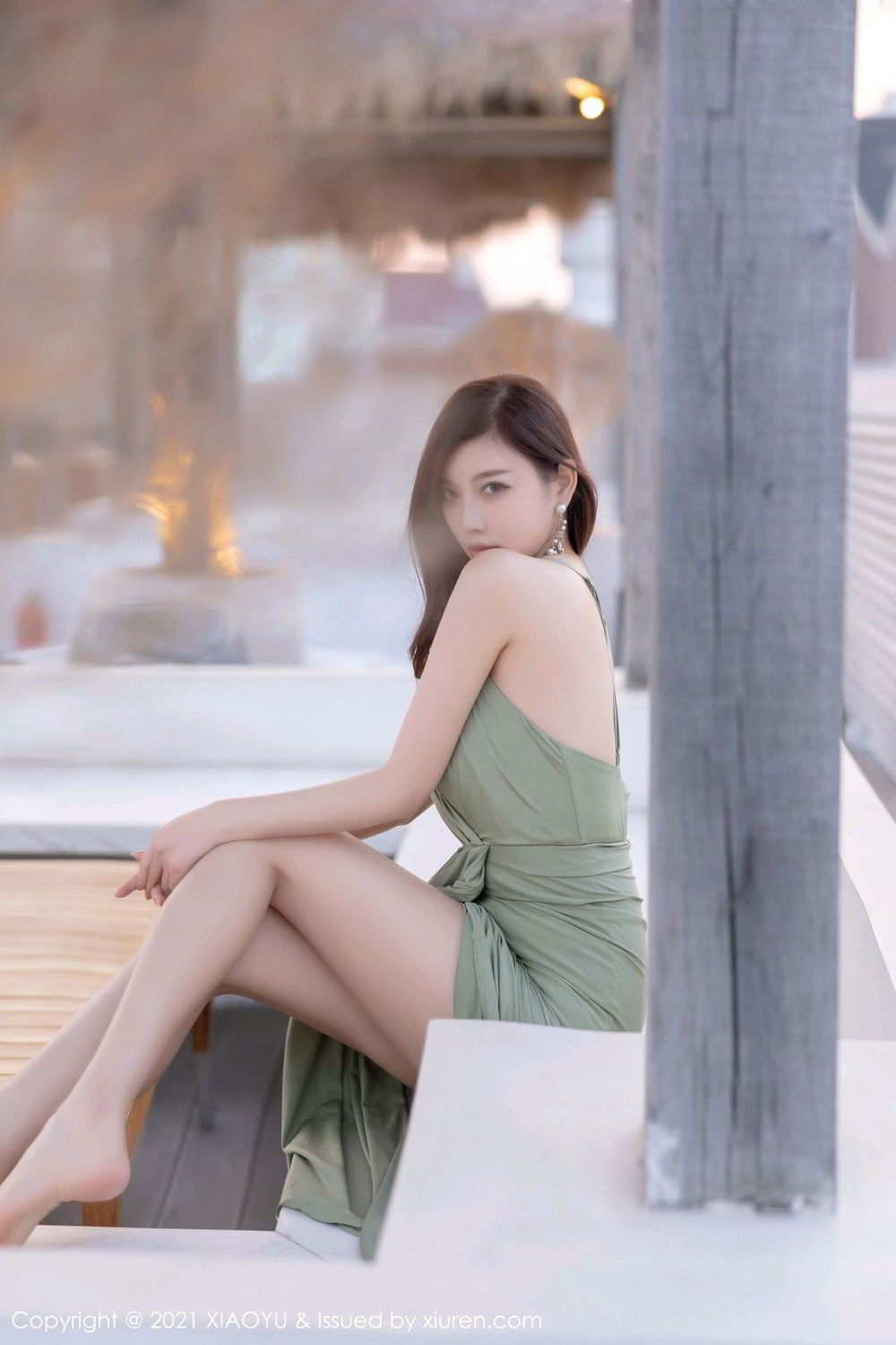 《语画界 杨晨晨 制服写真 VOL.538》第2张，模特杨晨晨，语画界，制服主题，全套74张