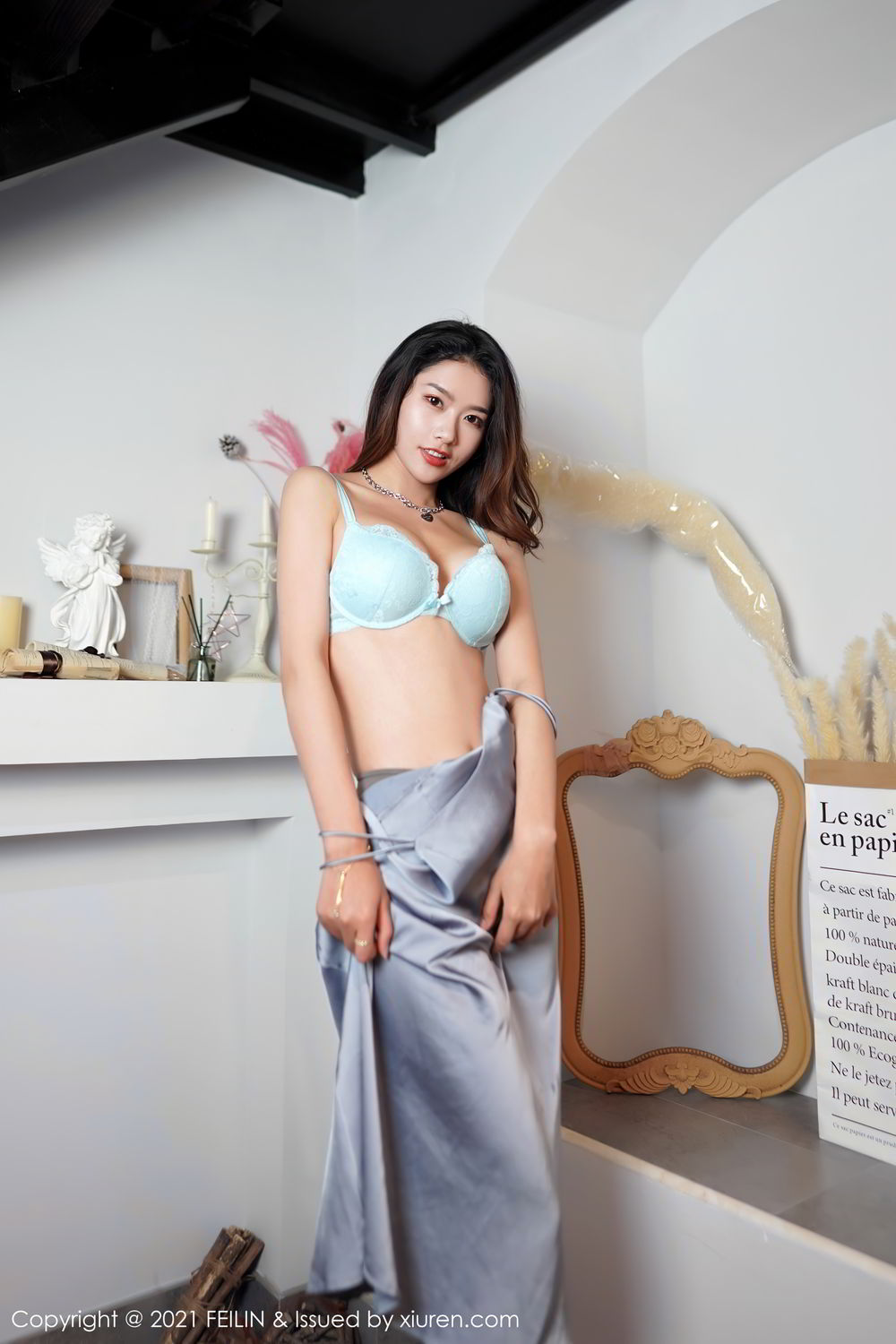 《FEILIN 沐青(muqing) 制服写真 VOL.386》第48张,模特沐青(muqing),feilin,制服主题,全套56张