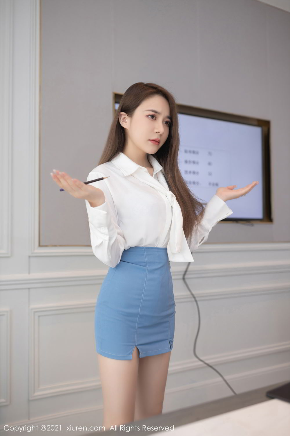 《秀人网 鱼子酱fish(Yu Zi Jiang Fish) 制服写真 VOL.3477》第7张,模特鱼子酱fish(Yu Zi Jiang Fish),秀人网,制服主题,全套76张
