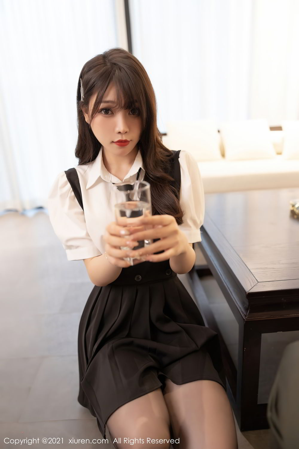 《芝芝Booty 制服写真》第13张,模特芝芝Booty,制服主题,全套100张