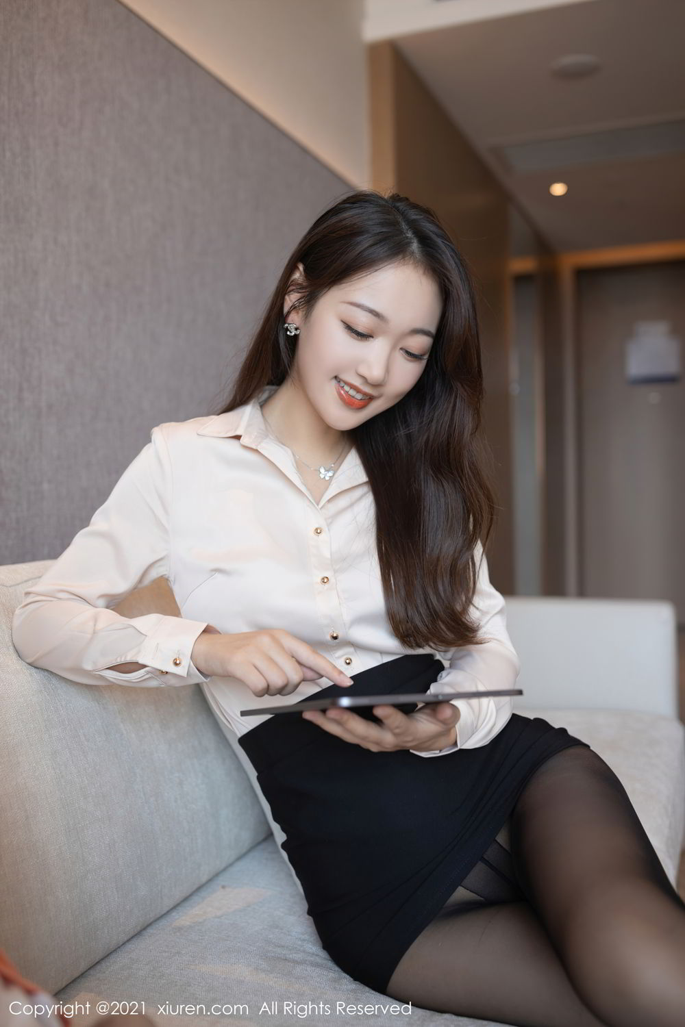 《唐安琪 黑丝写真》第10张,模特唐安琪,黑丝主题,全套78张