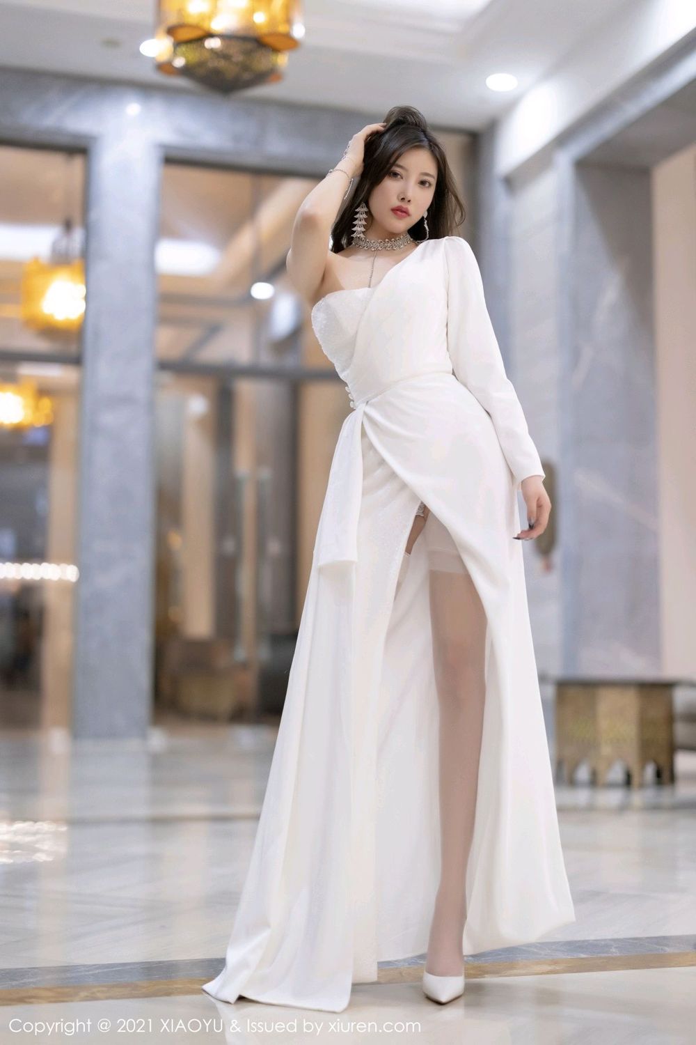 《语画界 杨晨晨 制服写真 VOL.663》第28张,模特杨晨晨,语画界,制服主题,全套100张