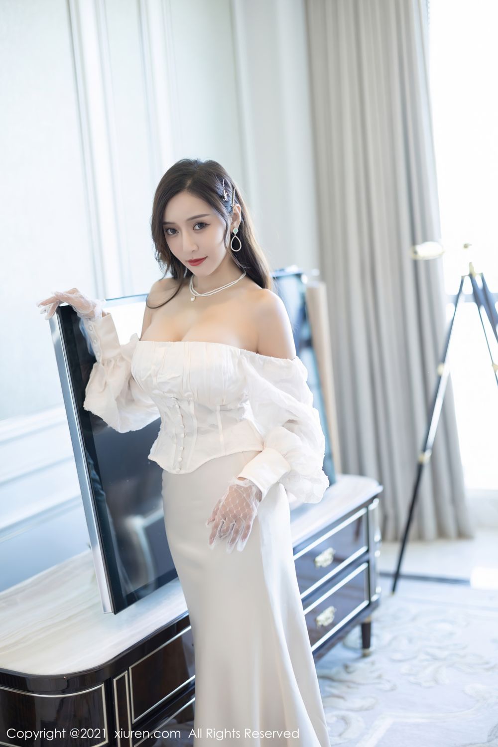《秀人网 王馨瑶(Yanni) 黑丝写真 No.4136》第6张，模特王馨瑶(Yanni)，秀人网，黑丝主题，全套97张