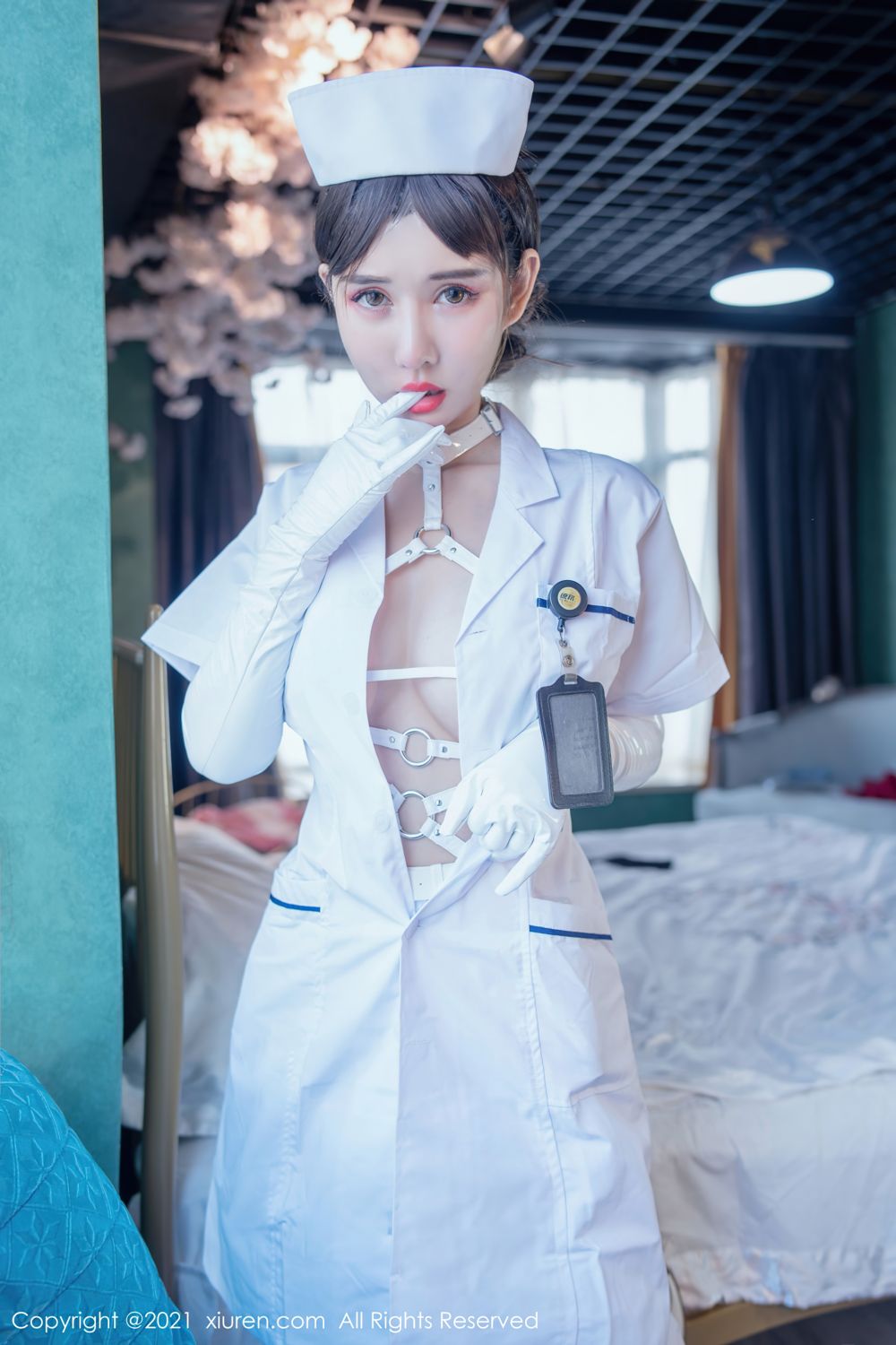 《秀人网 夏沫沫 护士写真 No.4187》第3张,模特夏沫沫,秀人网,护士主题,全套52张