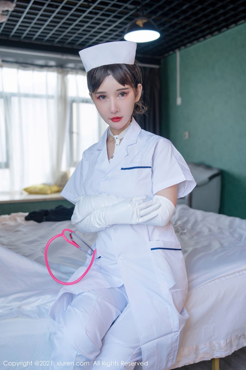 《秀人网 夏沫沫 护士写真 No.4187》第7张,模特夏沫沫,秀人网,护士主题,全套52张