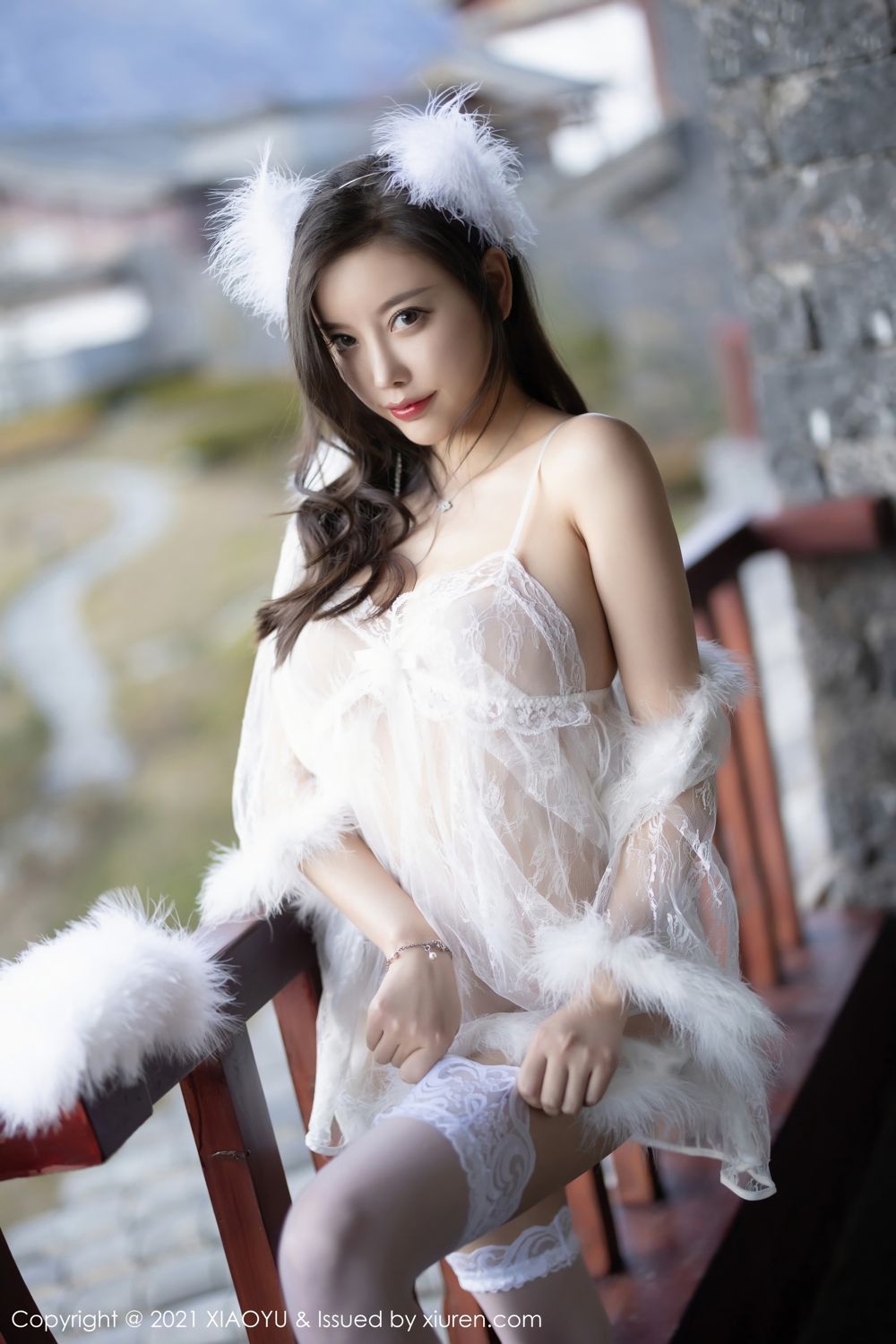 《语画界 杨晨晨 制服写真 VOL.680》第8张，模特杨晨晨，语画界，制服主题，全套69张