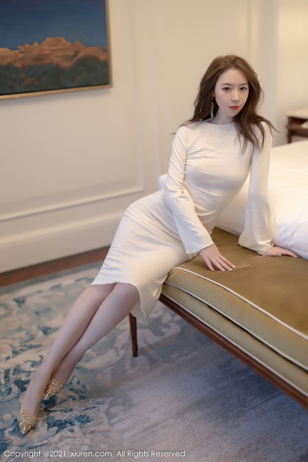 《秀人网 梦心玥(Candice) 美腿写真 No.4307》第46张，模特梦心玥(Candice)，秀人网，美腿主题，全套94张