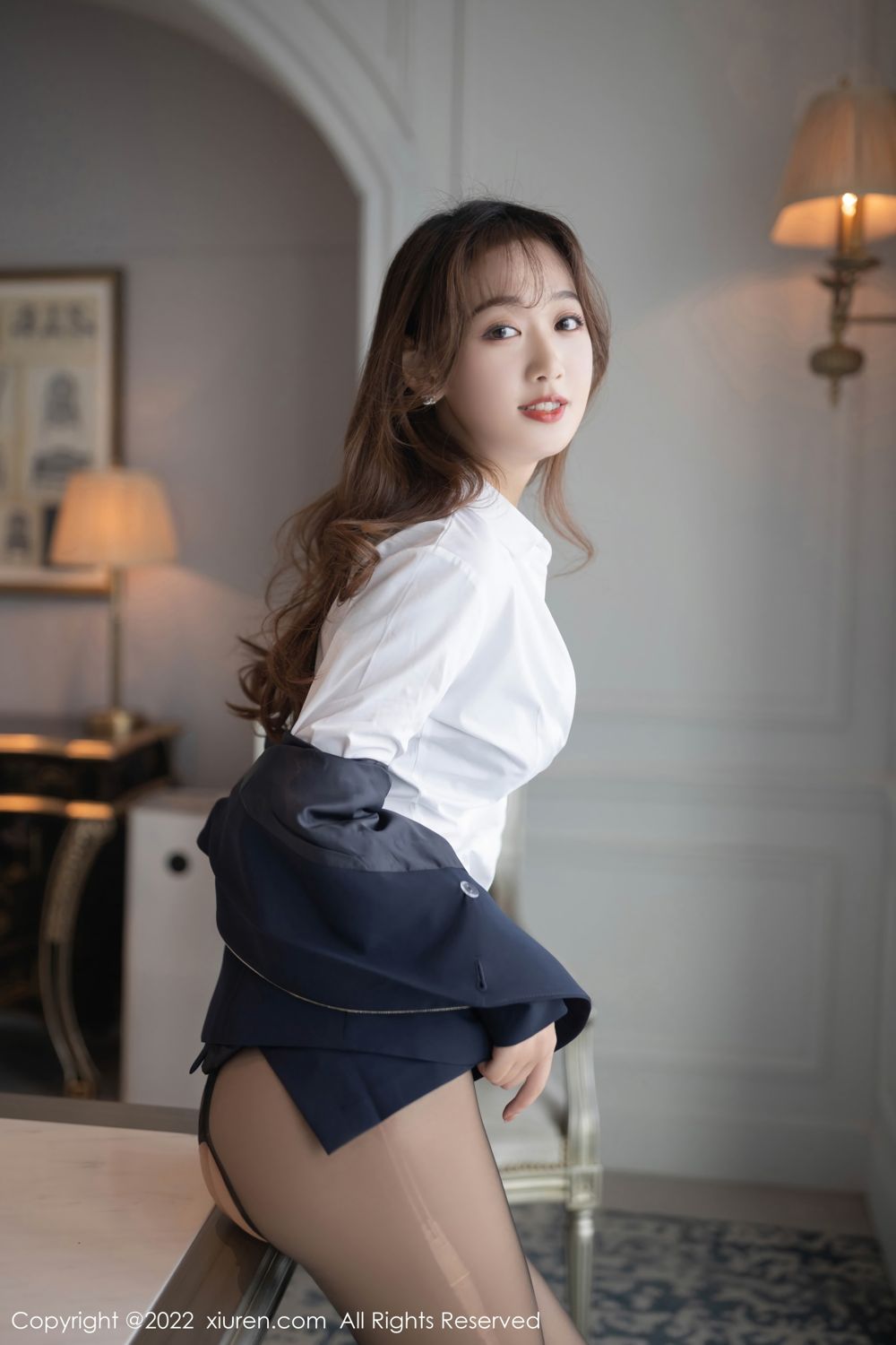 《秀人网 唐安琪 黑丝写真 No.4445》第33张,模特唐安琪,秀人网,黑丝主题,全套89张