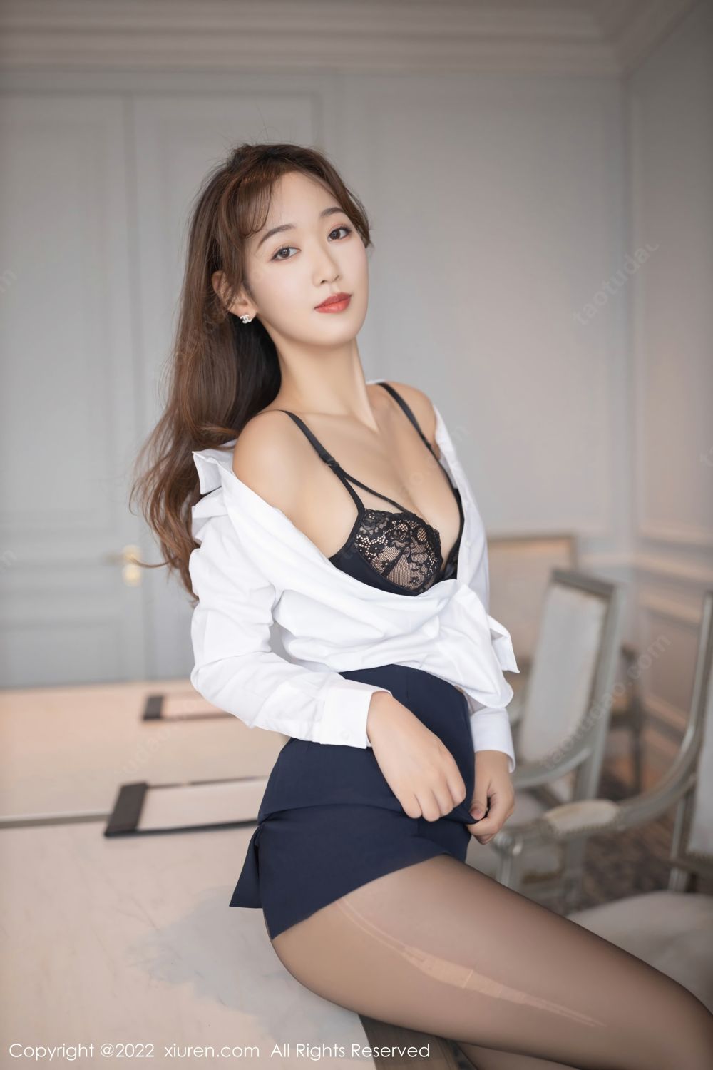 《秀人网 唐安琪 黑丝写真 No.4445》第41张,模特唐安琪,秀人网,黑丝主题,全套89张