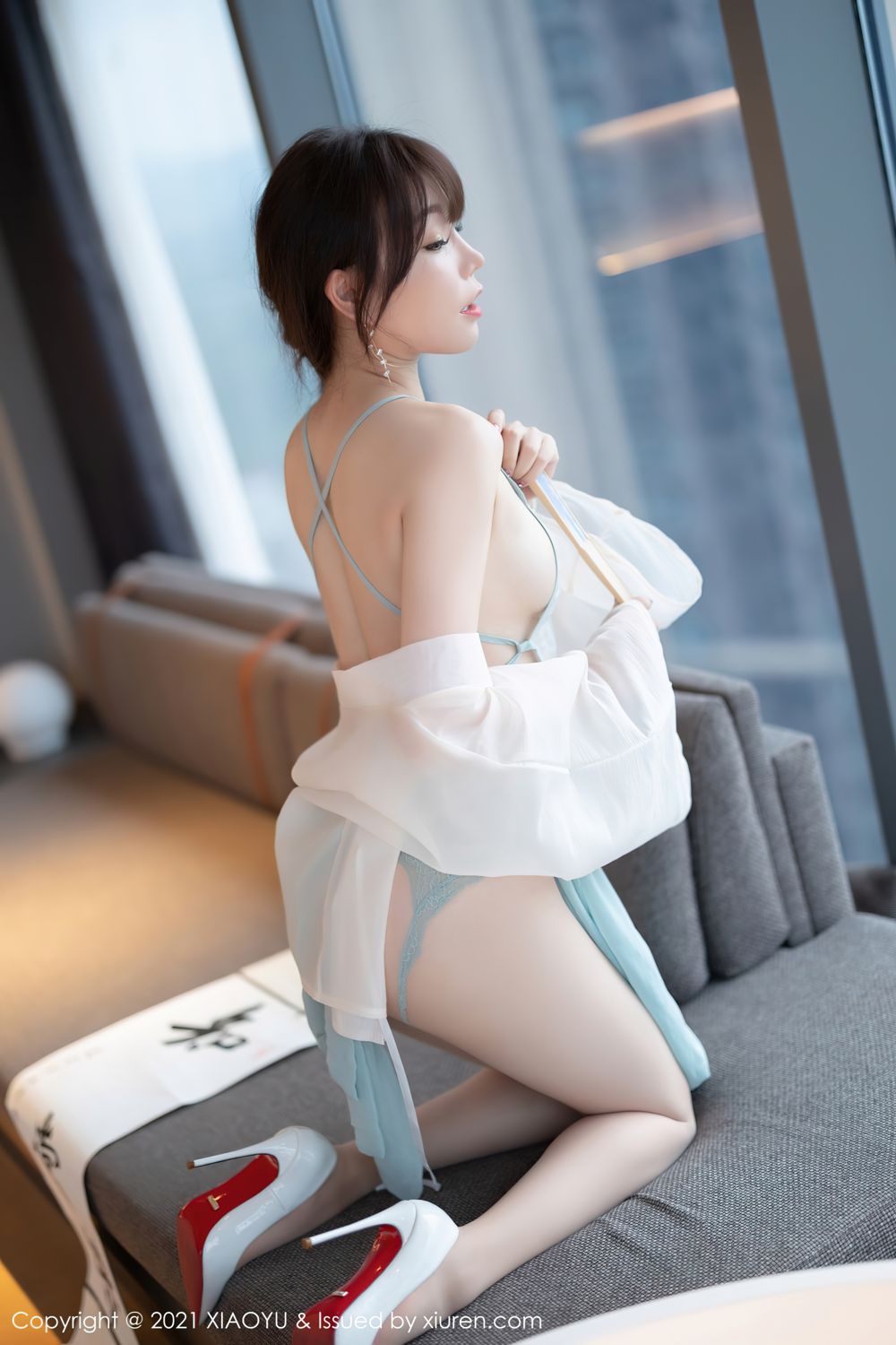 《语画界 熊佳 制服写真 VOL.679》第39张，模特熊佳，语画界，制服主题，全套95张