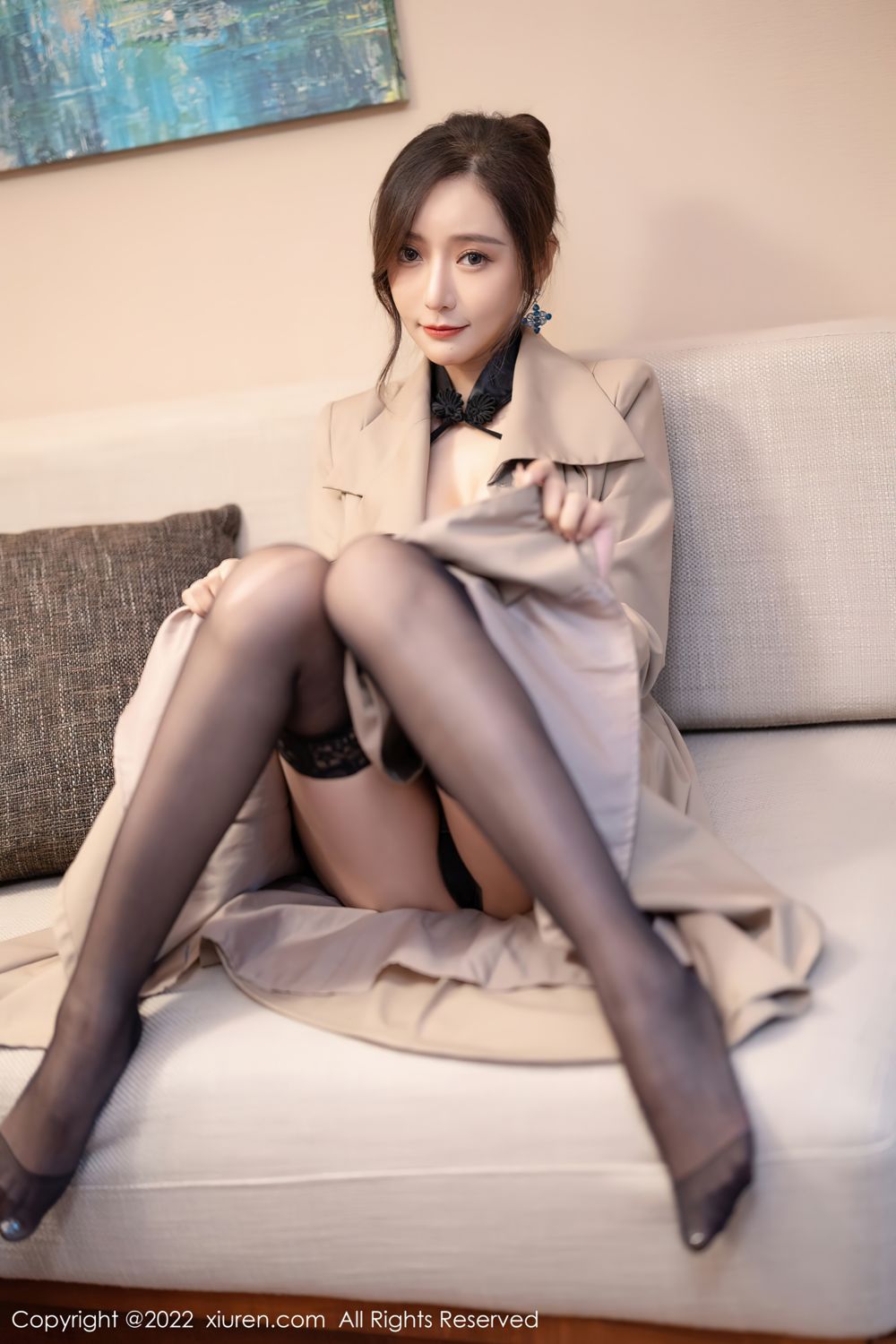 《秀人网 王馨瑶(Yanni) 黑丝写真 No.4417》第45张,模特王馨瑶(Yanni),秀人网,黑丝主题,全套94张