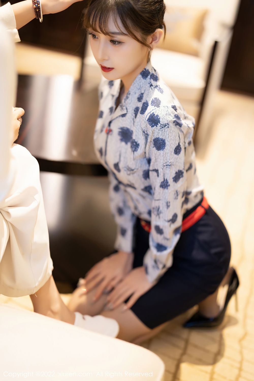 《秀人网 林星阑(Lin Xing Lan) 制服写真 No.4447》第17张，模特林星阑(Lin Xing Lan)，秀人网，制服主题，全套100张