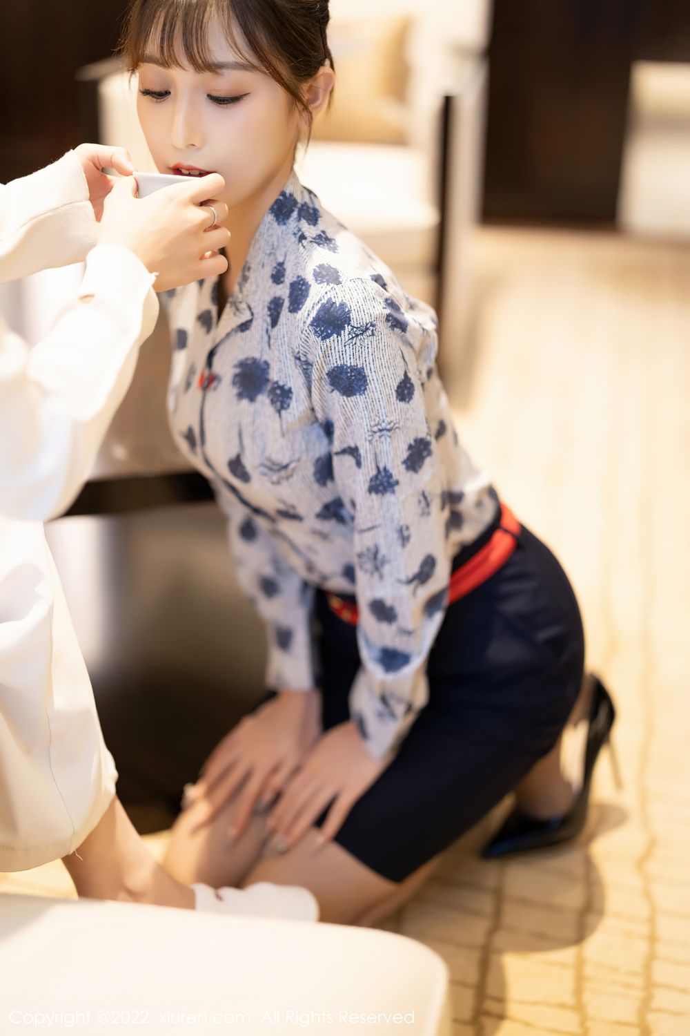 《秀人网 林星阑(Lin Xing Lan) 制服写真 No.4447》第18张，模特林星阑(Lin Xing Lan)，秀人网，制服主题，全套100张
