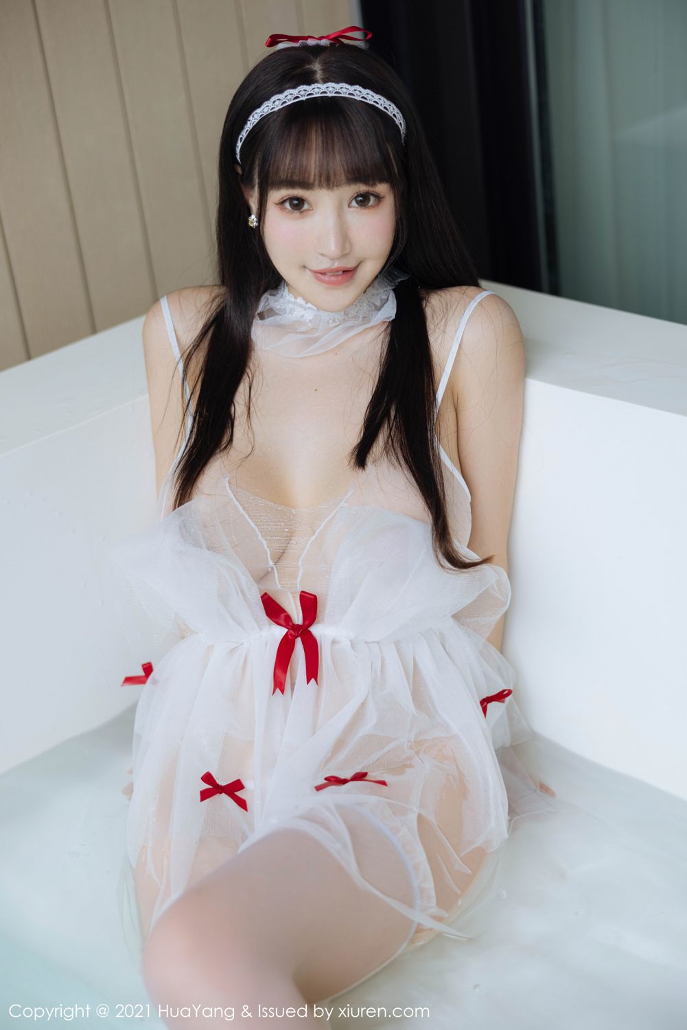 《花漾 朱可(barbie可儿) 制服写真 VOL.477》第14张,模特朱可(barbie可儿),花漾,制服主题,全套52张