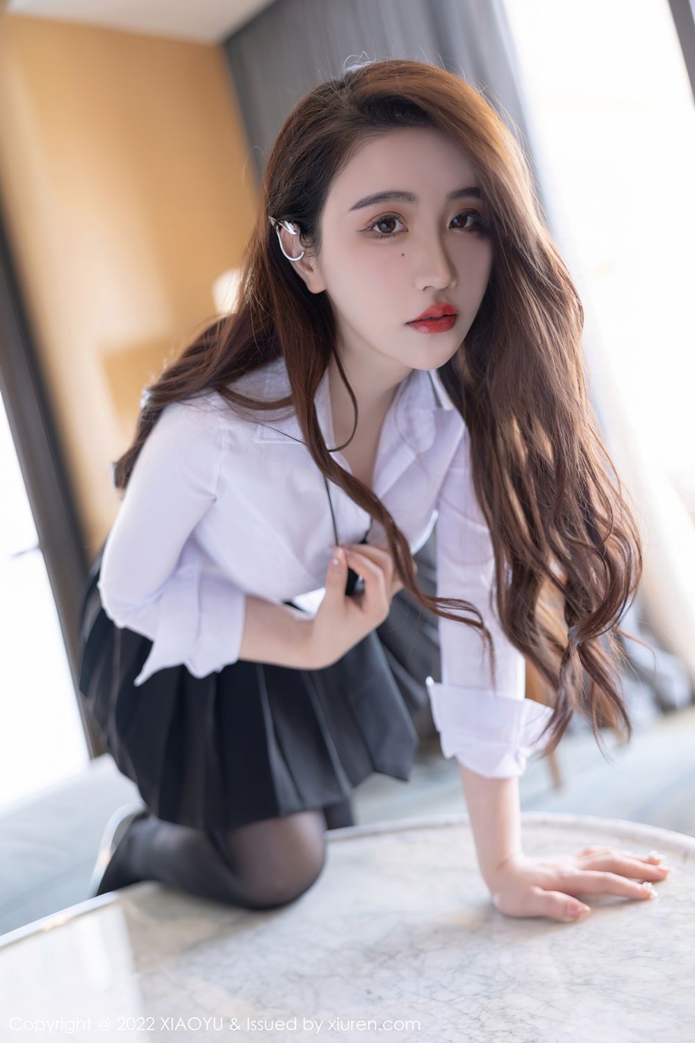 《语画界 谢芷馨(Sindy) 制服写真 VOL.700》第9张,模特谢芷馨(Sindy),语画界,制服主题,全套100张