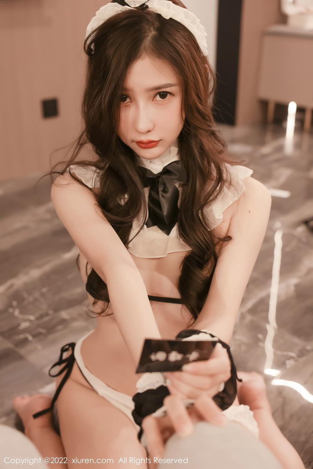 《秀人网 尹甜甜(Yi Tian Tian) 女仆写真 No.4650》第8张,模特尹甜甜(Yi Tian Tian),秀人网,女仆主题,全套57张