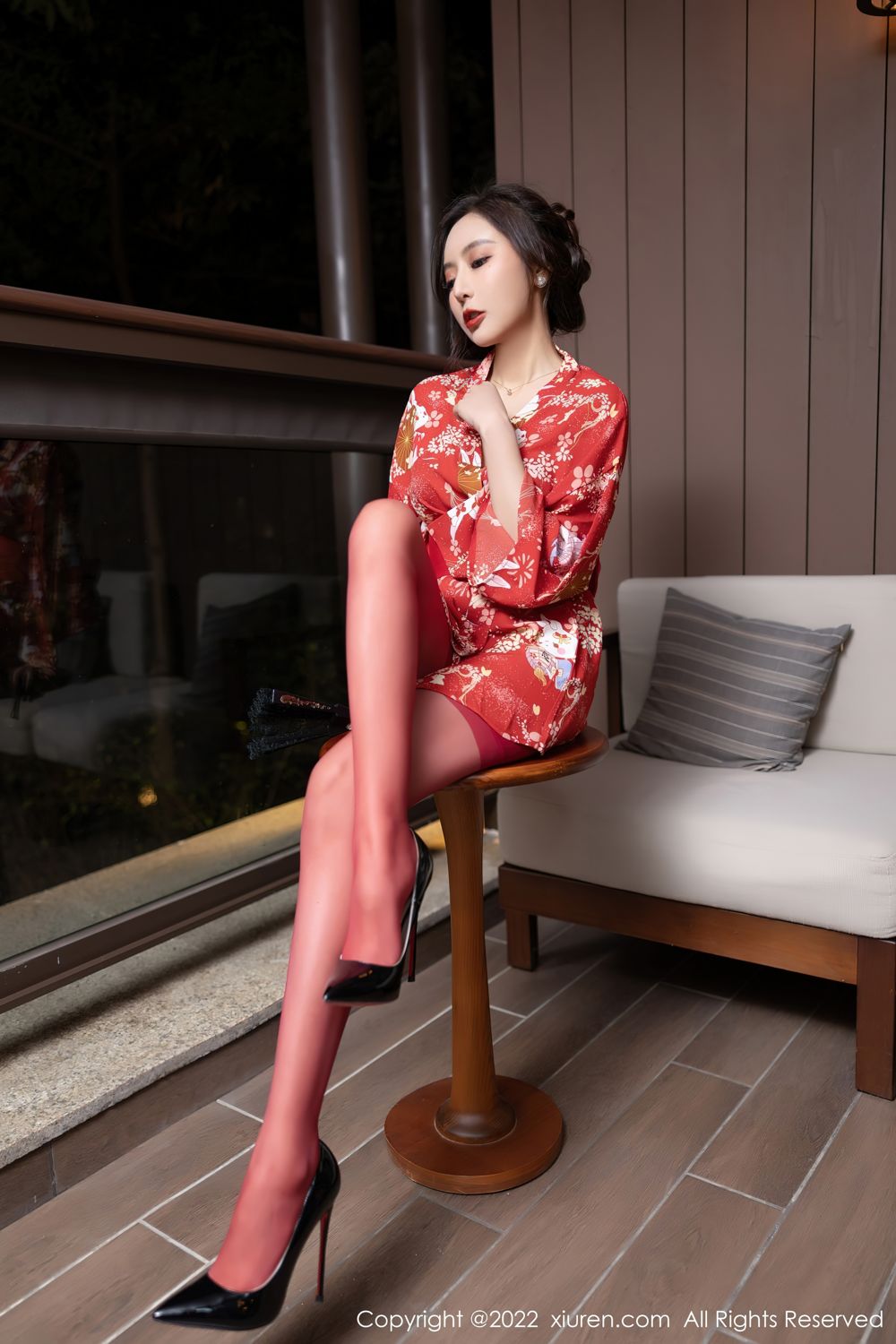 《秀人网 王馨瑶(Yanni) 和服写真 No.4748》第5张，模特王馨瑶(Yanni)，秀人网，和服主题，全套71张