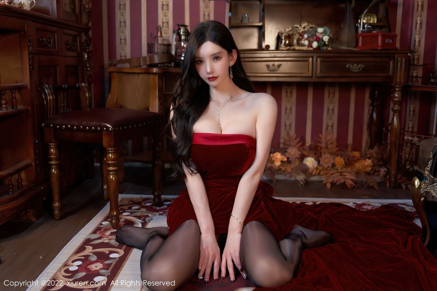 《秀人网 周于希dummy(Dummy Zhou) 黑丝写真 No.4909》第50张,模特周于希dummy(Dummy Zhou),秀人网,黑丝主题,全套74张