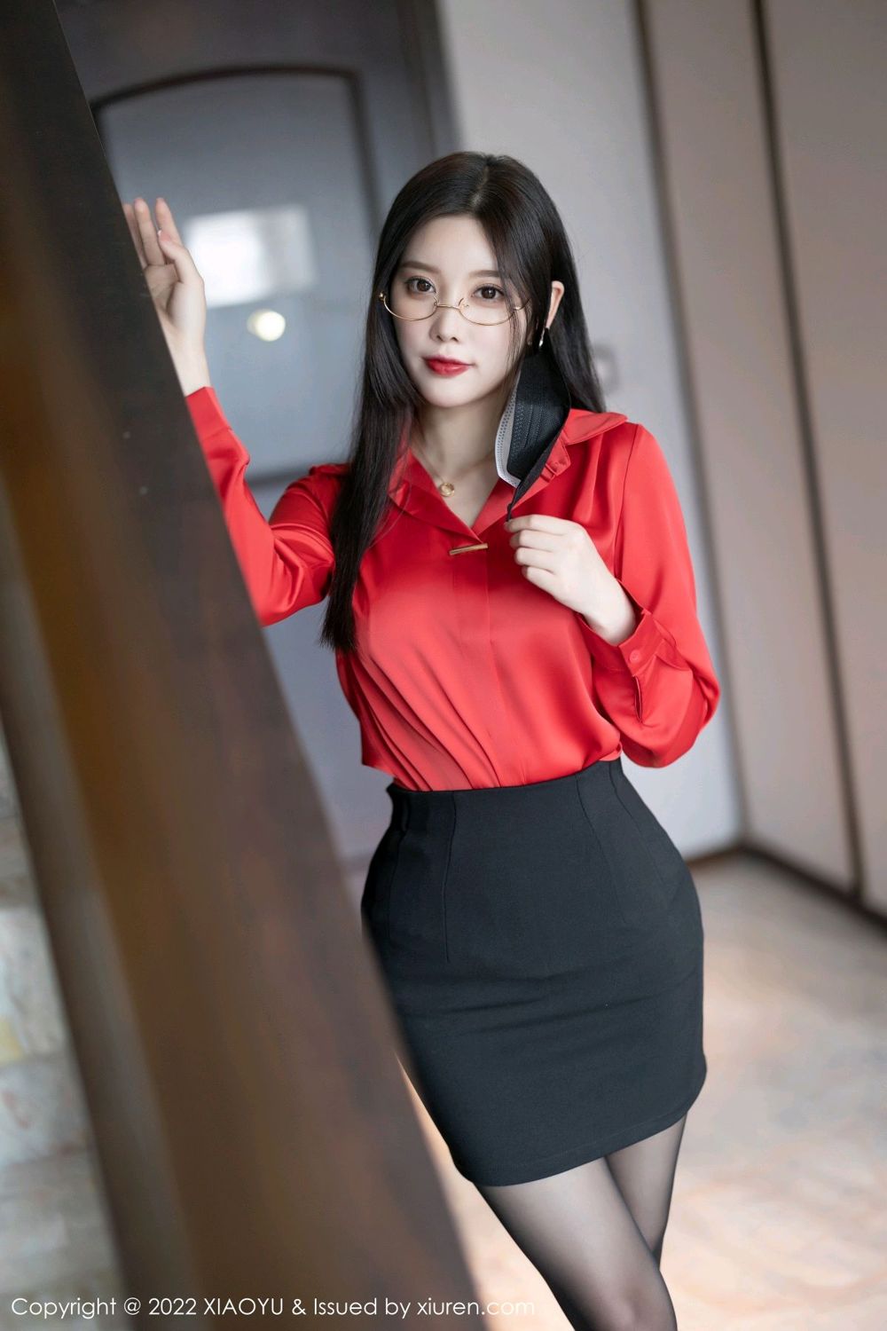 《语画界 雪千寻 制服写真 VOL.801》第22张,模特雪千寻,语画界,制服主题,全套100张