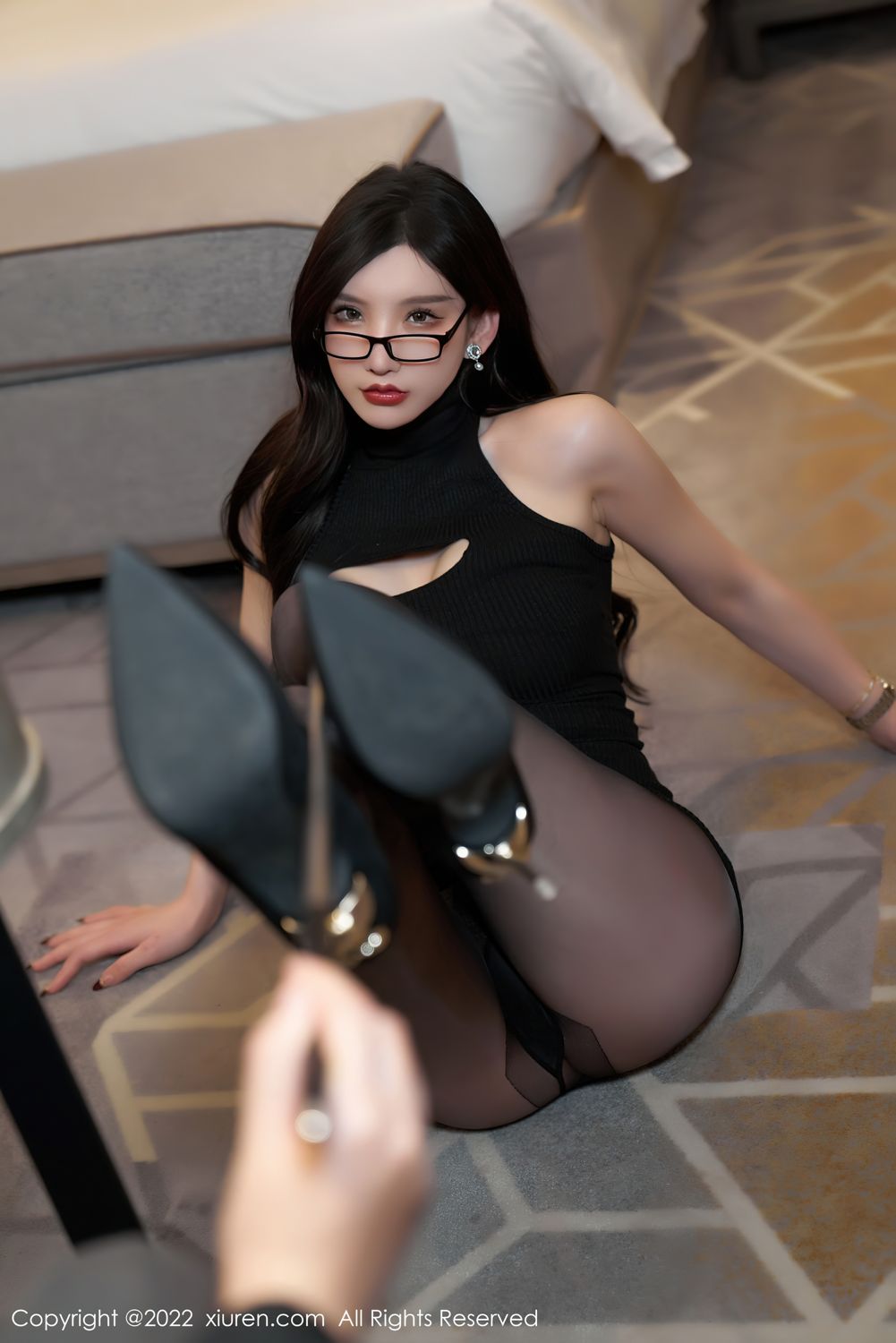 《秀人网 周于希dummy(Dummy Zhou) 黑丝写真 No.5009》第44张,模特周于希dummy(Dummy Zhou),秀人网,黑丝主题,全套70张