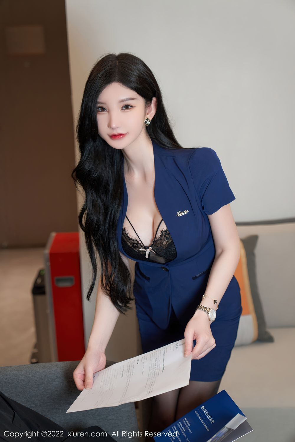 《秀人网 周于希dummy(Dummy Zhou) 黑丝写真 No.5324》第15张,模特周于希dummy(Dummy Zhou),秀人网,黑丝主题,全套71张