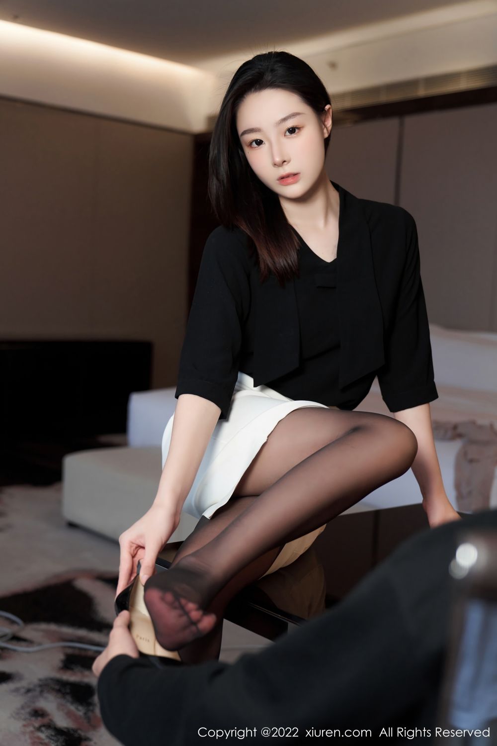 《秀人网 逗逗DouDou 黑丝写真 No.5312》第6张,模特逗逗DouDou,秀人网,黑丝主题,全套90张