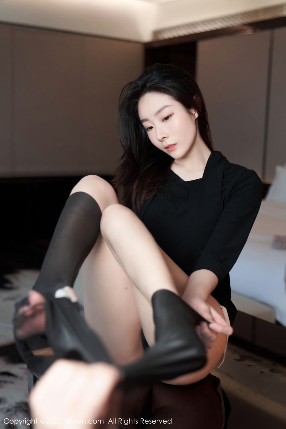 《秀人网 逗逗DouDou 黑丝写真 No.5312》第68张,模特逗逗DouDou,秀人网,黑丝主题,全套90张