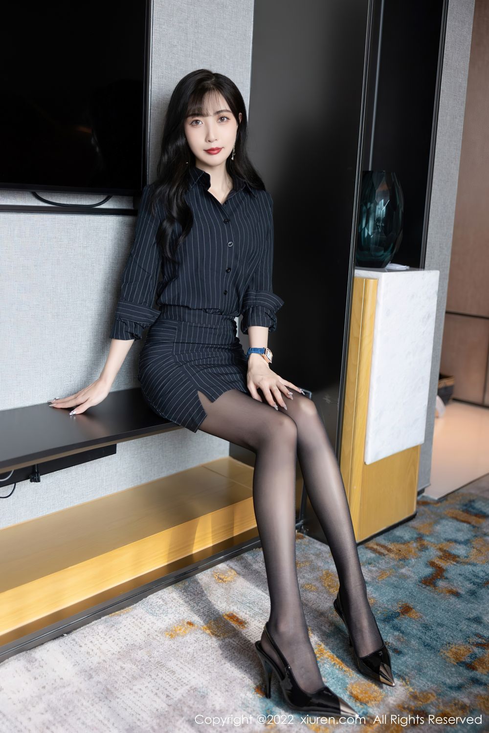 《秀人网 林星阑(Lin Xing Lan) 黑丝写真 No.5346》第5张,模特林星阑(Lin Xing Lan),秀人网,黑丝主题,全套87张