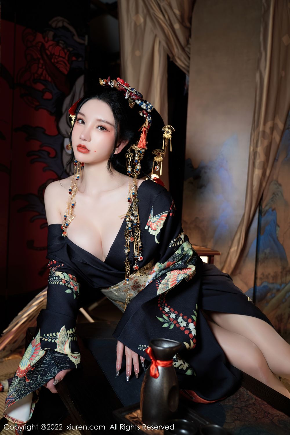 《秀人网 周于希dummy(Dummy Zhou) 和服写真 No.5537》第2张,模特周于希dummy(Dummy Zhou),秀人网,和服主题,全套67张