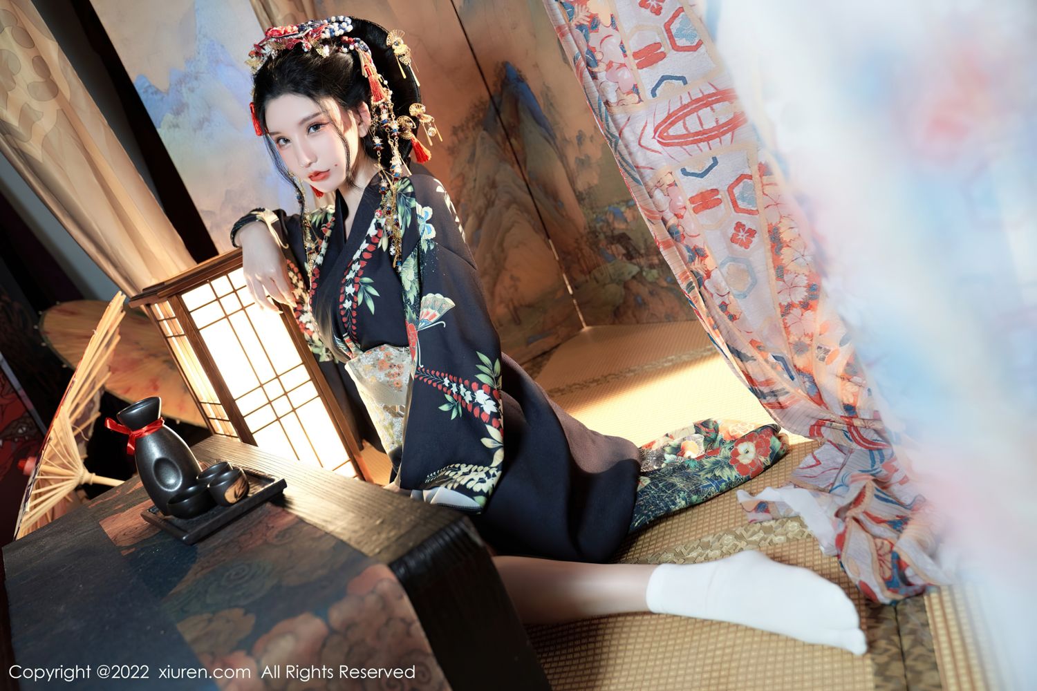 《秀人网 周于希dummy(Dummy Zhou) 和服写真 No.5537》第8张,模特周于希dummy(Dummy Zhou),秀人网,和服主题,全套67张