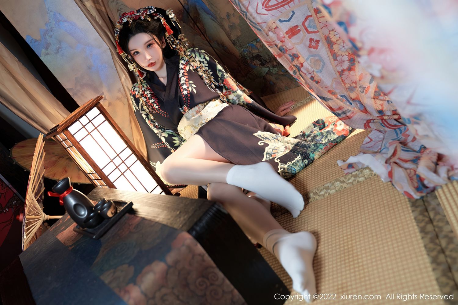 《秀人网 周于希dummy(Dummy Zhou) 和服写真 No.5537》第9张,模特周于希dummy(Dummy Zhou),秀人网,和服主题,全套67张