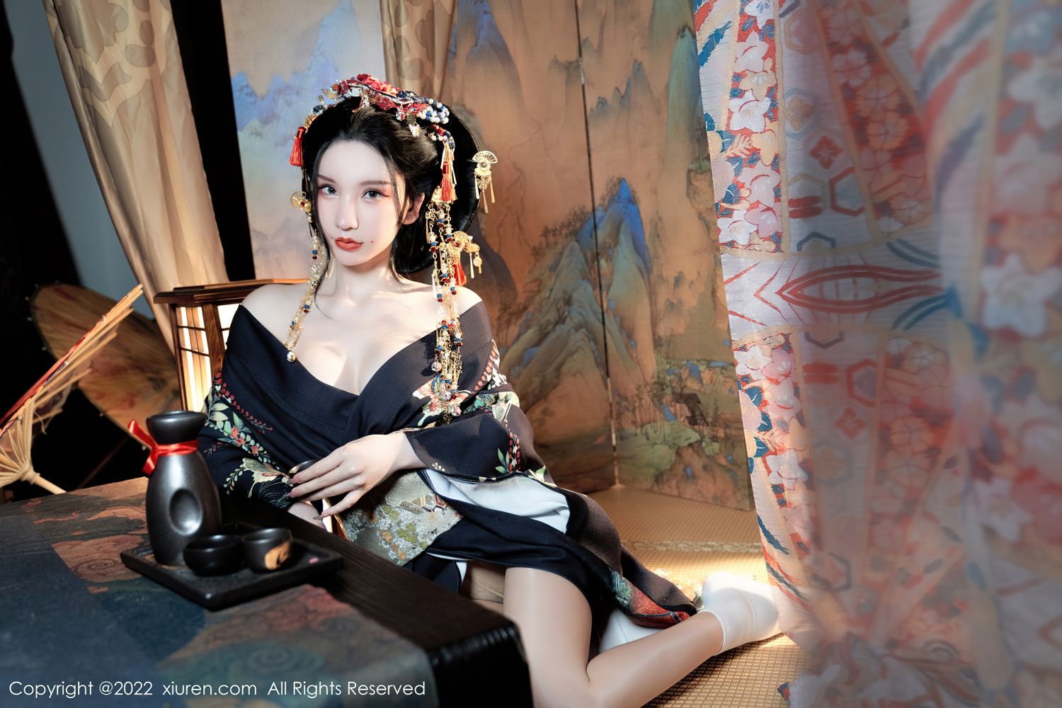 《秀人网 周于希dummy(Dummy Zhou) 和服写真 No.5537》第12张,模特周于希dummy(Dummy Zhou),秀人网,和服主题,全套67张