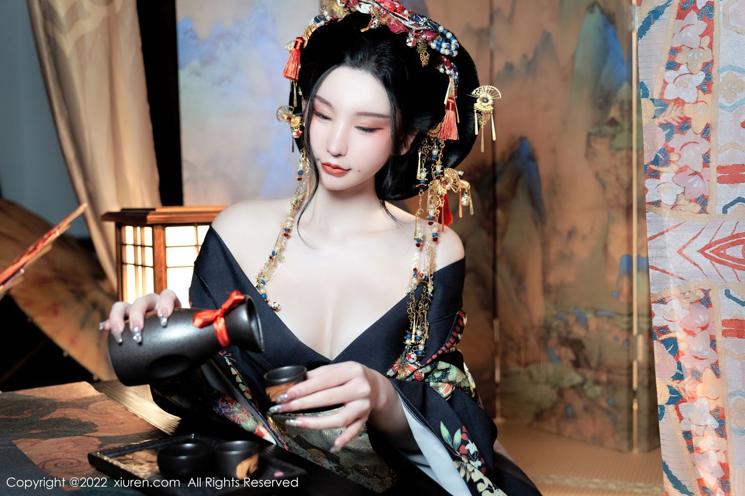 《秀人网 周于希dummy(Dummy Zhou) 和服写真 No.5537》第13张,模特周于希dummy(Dummy Zhou),秀人网,和服主题,全套67张