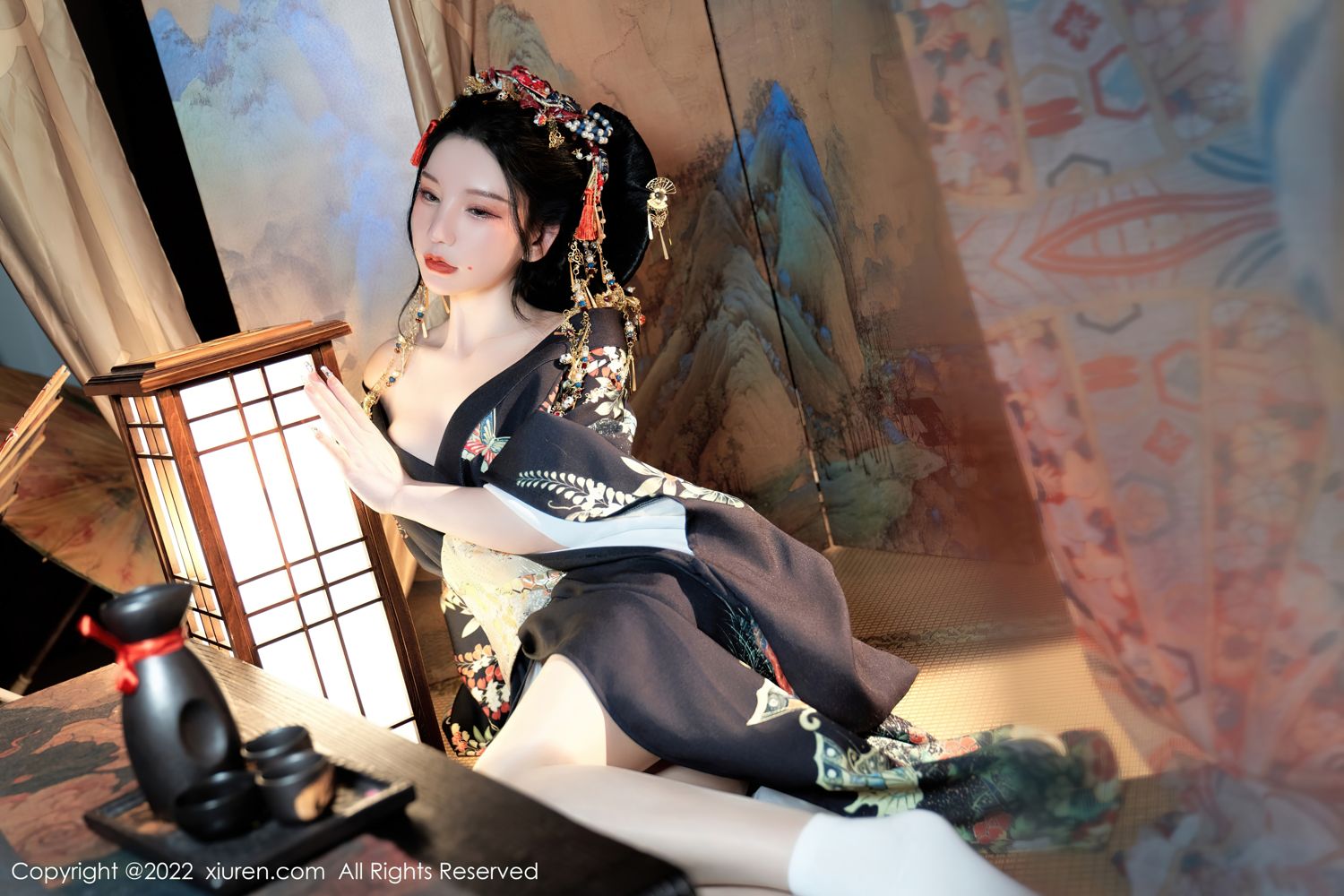 《秀人网 周于希dummy(Dummy Zhou) 和服写真 No.5537》第15张，模特周于希dummy(Dummy Zhou)，秀人网，和服主题，全套67张