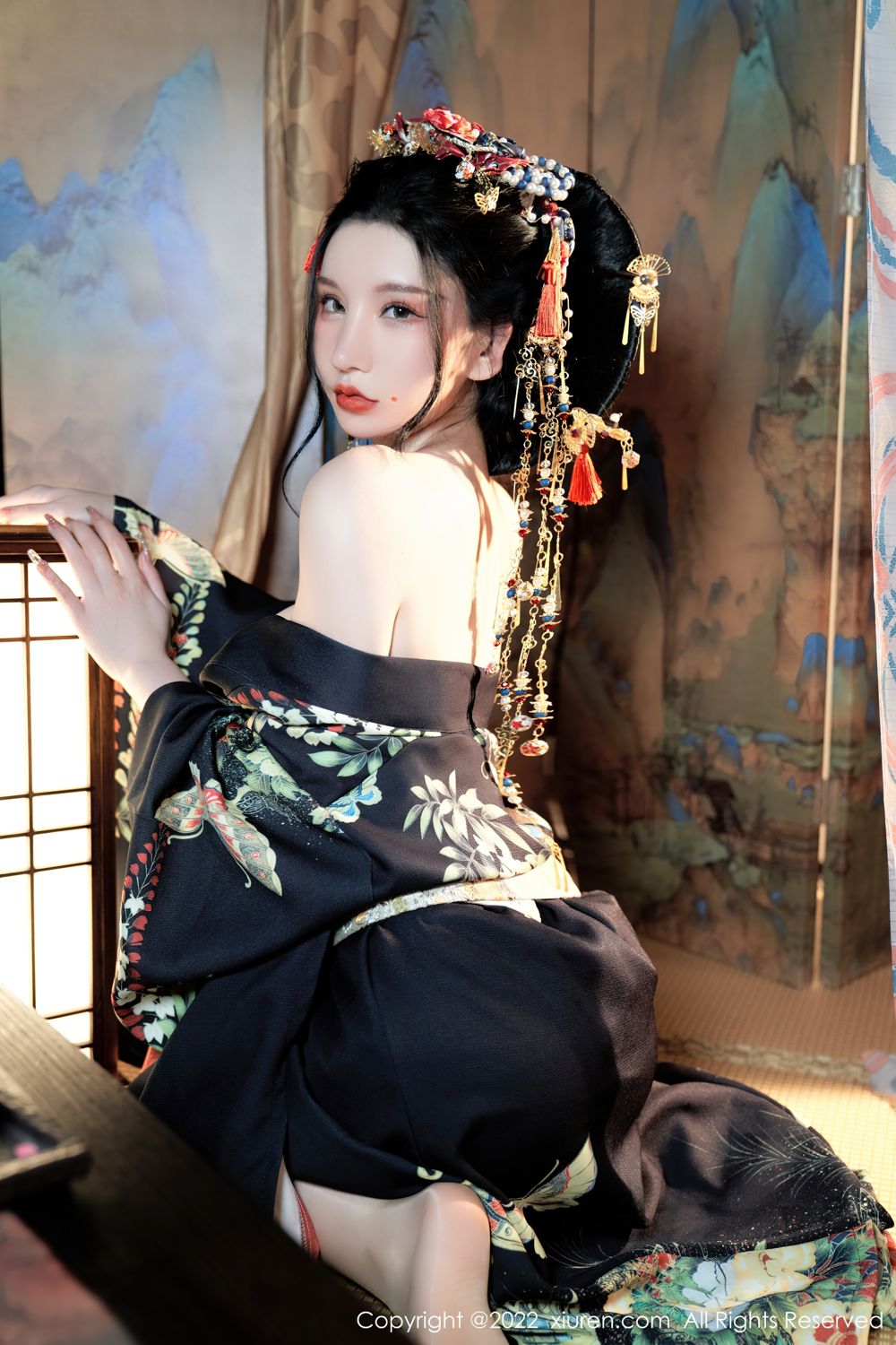 《秀人网 周于希dummy(Dummy Zhou) 和服写真 No.5537》第22张,模特周于希dummy(Dummy Zhou),秀人网,和服主题,全套67张
