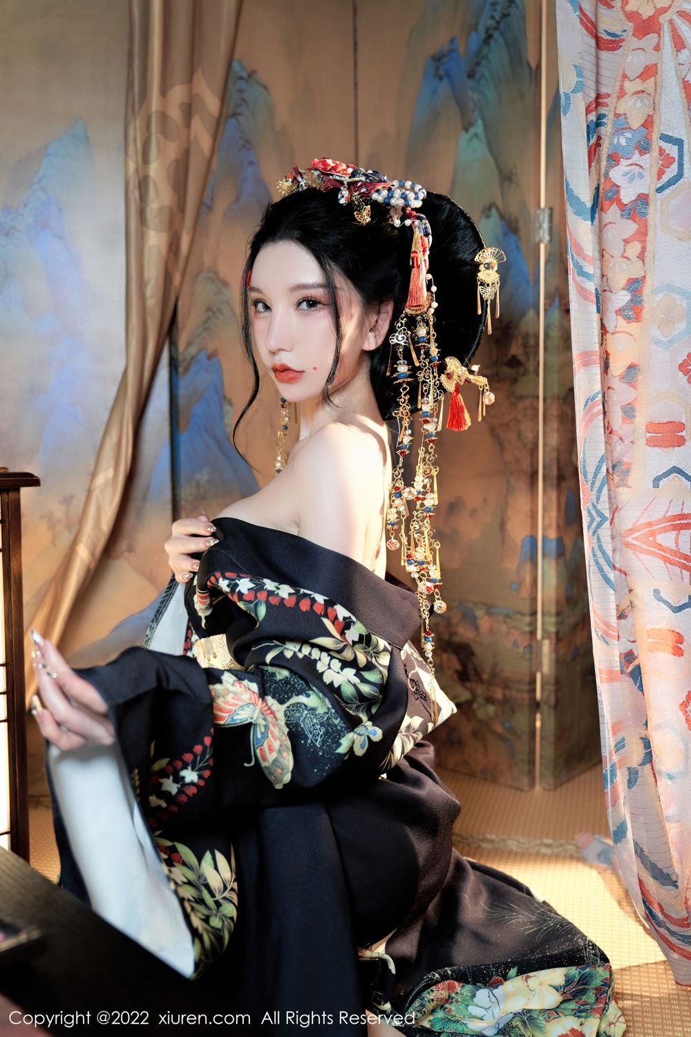 《秀人网 周于希dummy(Dummy Zhou) 和服写真 No.5537》第23张,模特周于希dummy(Dummy Zhou),秀人网,和服主题,全套67张