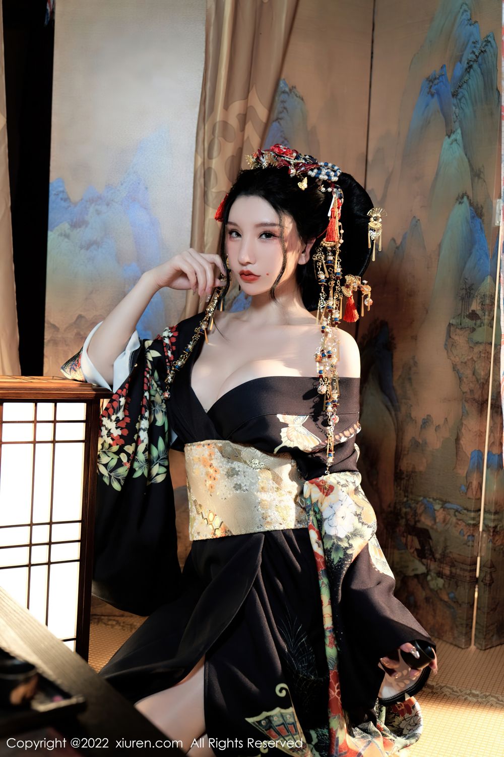 《秀人网 周于希dummy(Dummy Zhou) 和服写真 No.5537》第25张,模特周于希dummy(Dummy Zhou),秀人网,和服主题,全套67张