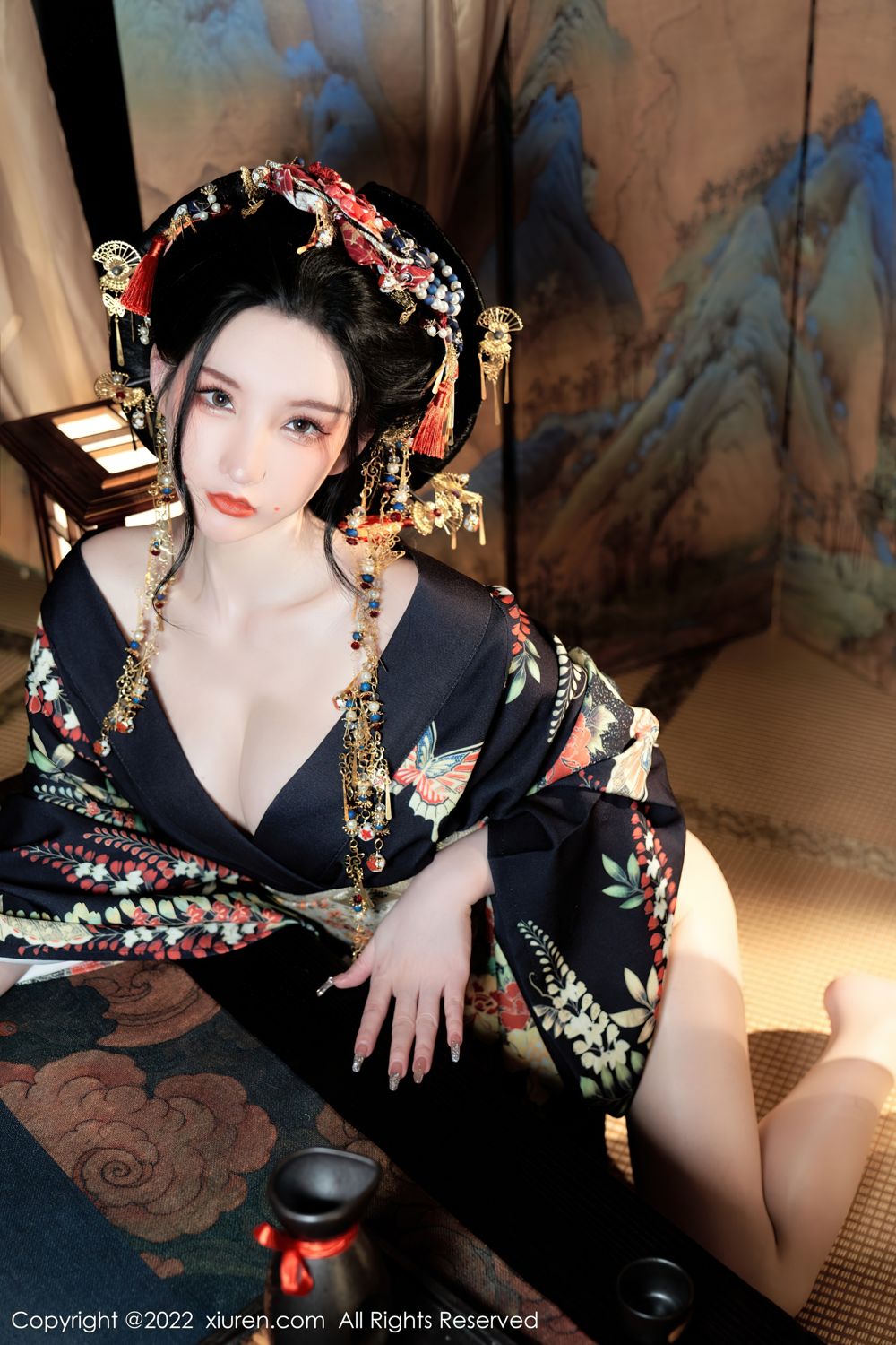《秀人网 周于希dummy(Dummy Zhou) 和服写真 No.5537》第27张，模特周于希dummy(Dummy Zhou)，秀人网，和服主题，全套67张