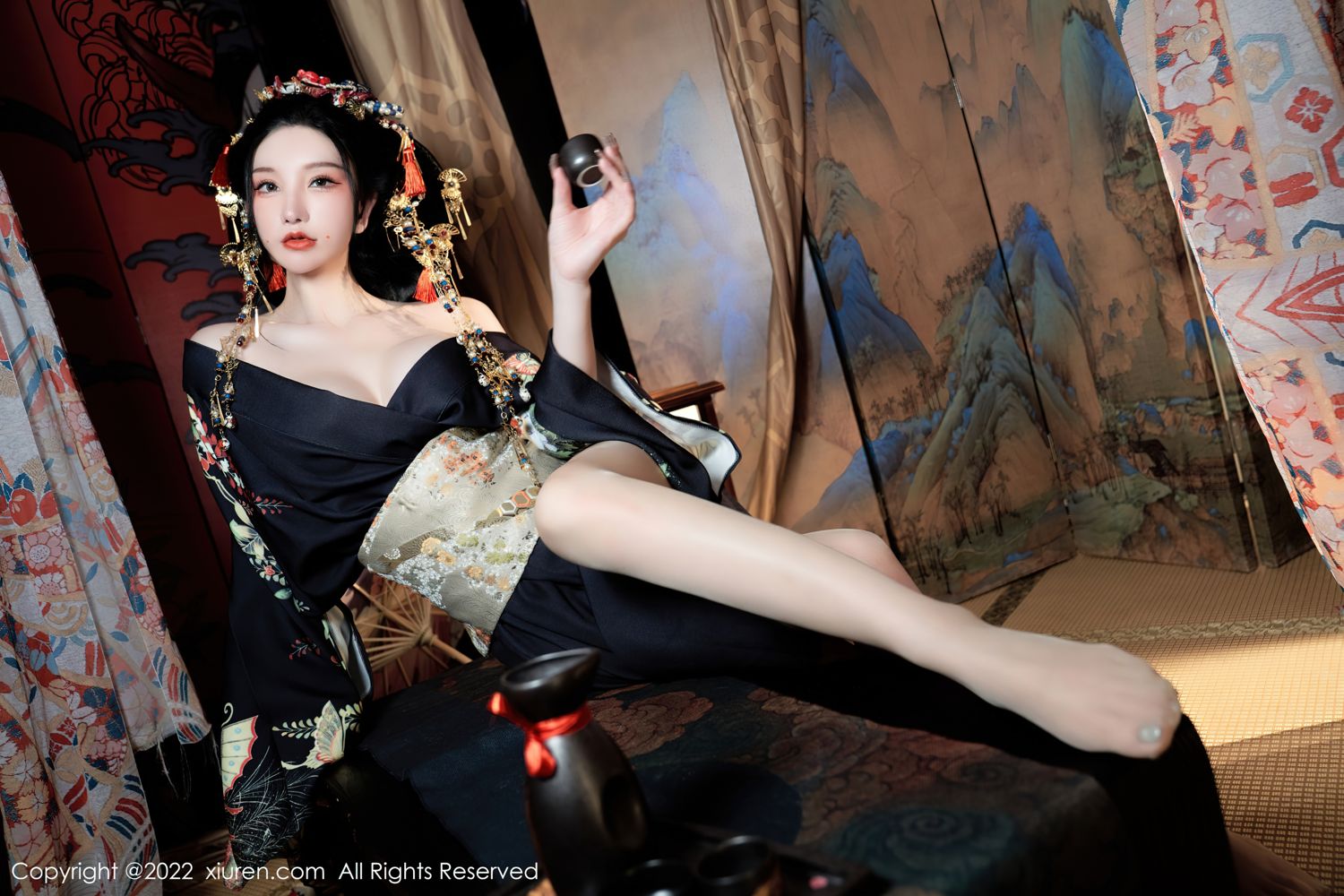 《秀人网 周于希dummy(Dummy Zhou) 和服写真 No.5537》第29张,模特周于希dummy(Dummy Zhou),秀人网,和服主题,全套67张