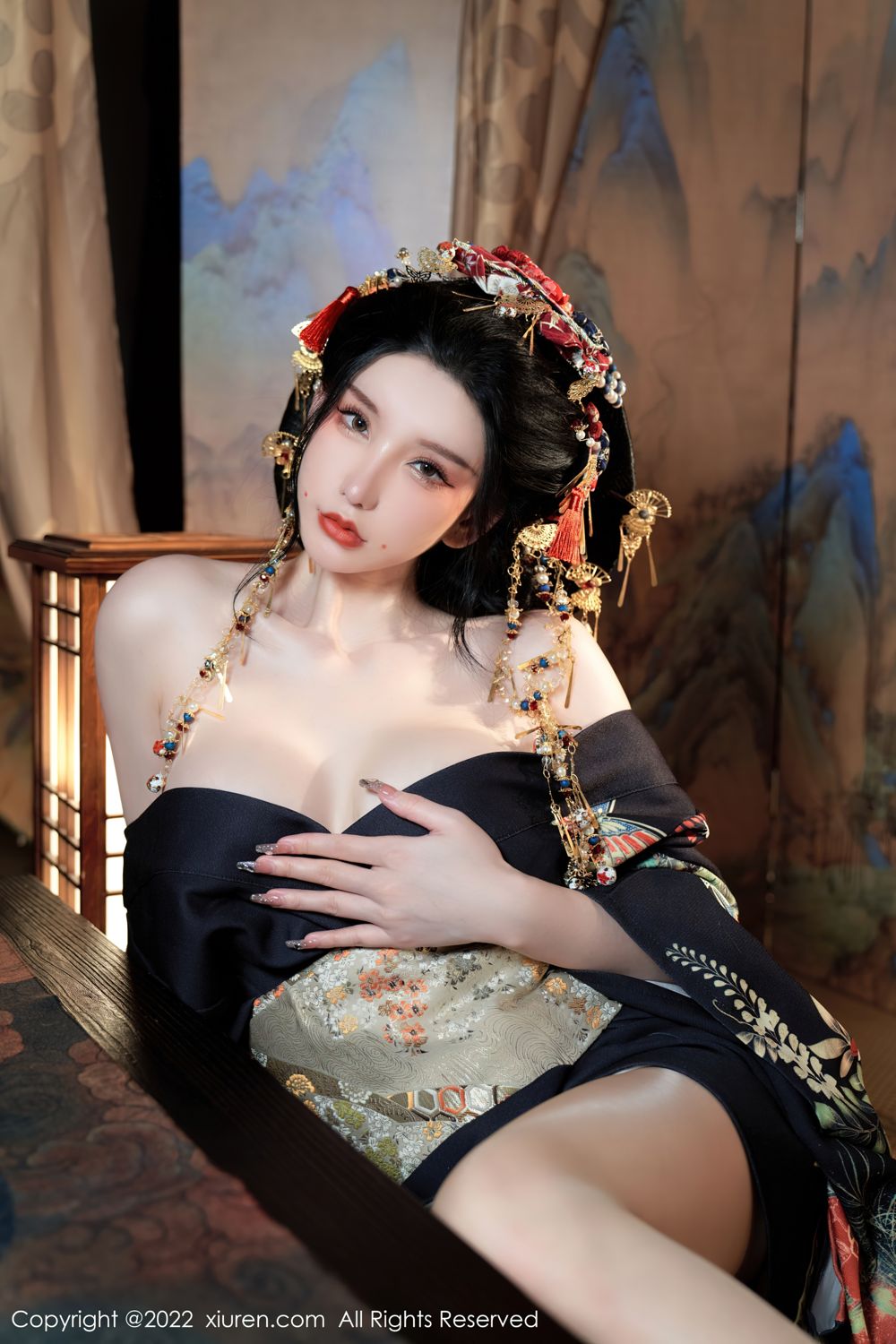 《秀人网 周于希dummy(Dummy Zhou) 和服写真 No.5537》第35张,模特周于希dummy(Dummy Zhou),秀人网,和服主题,全套67张
