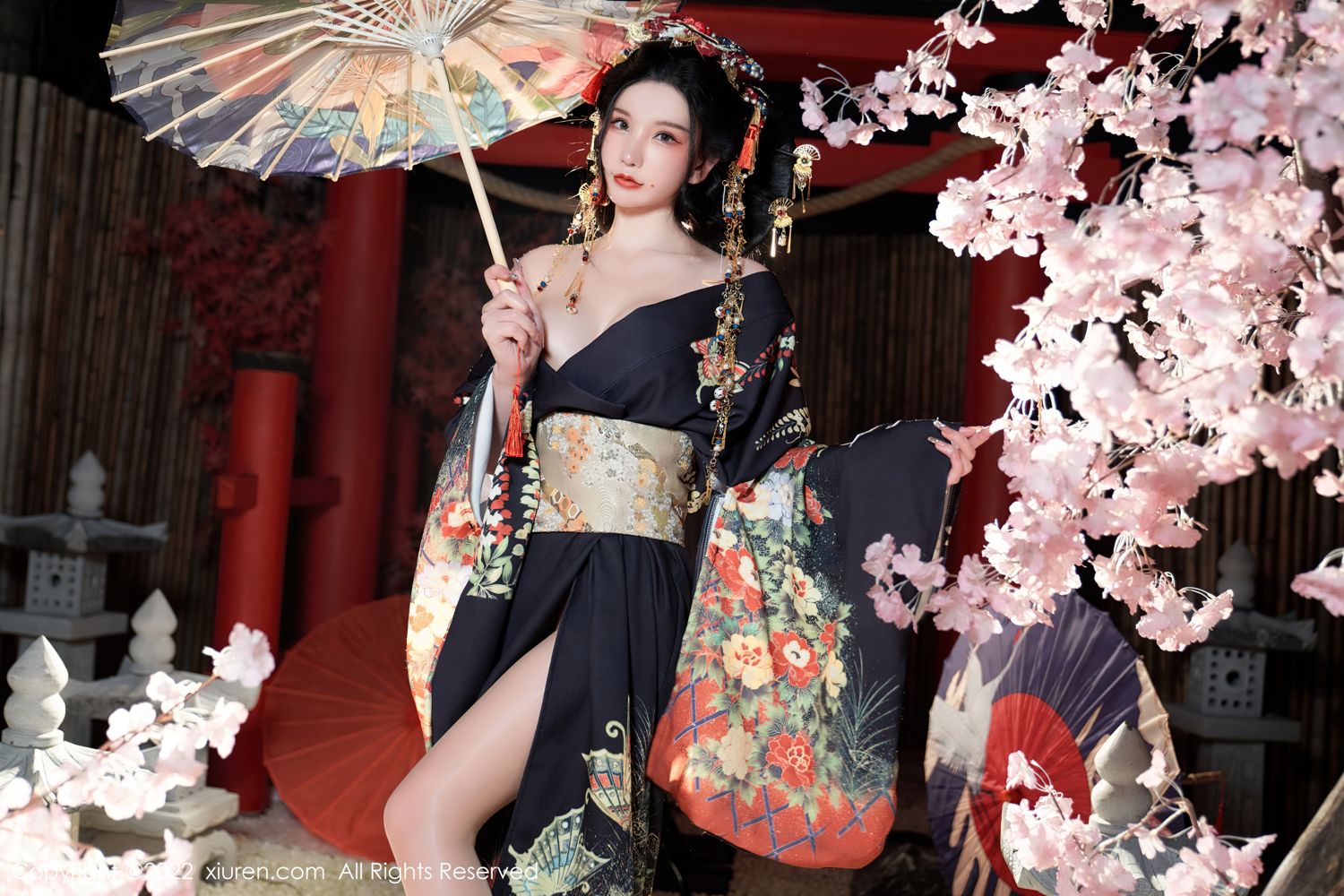 《秀人网 周于希dummy(Dummy Zhou) 和服写真 No.5537》第50张，模特周于希dummy(Dummy Zhou)，秀人网，和服主题，全套67张