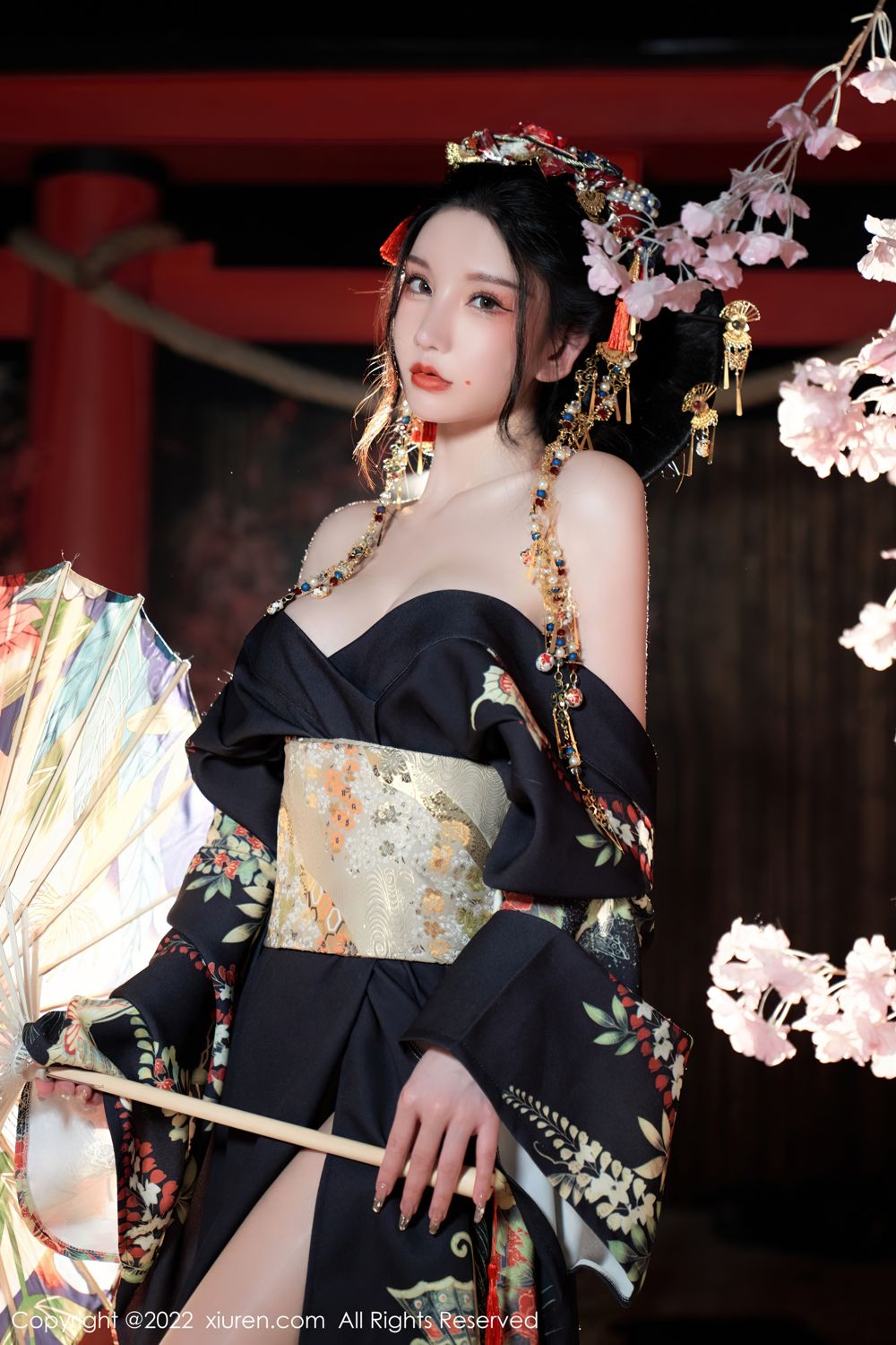 《秀人网 周于希dummy(Dummy Zhou) 和服写真 No.5537》第51张,模特周于希dummy(Dummy Zhou),秀人网,和服主题,全套67张