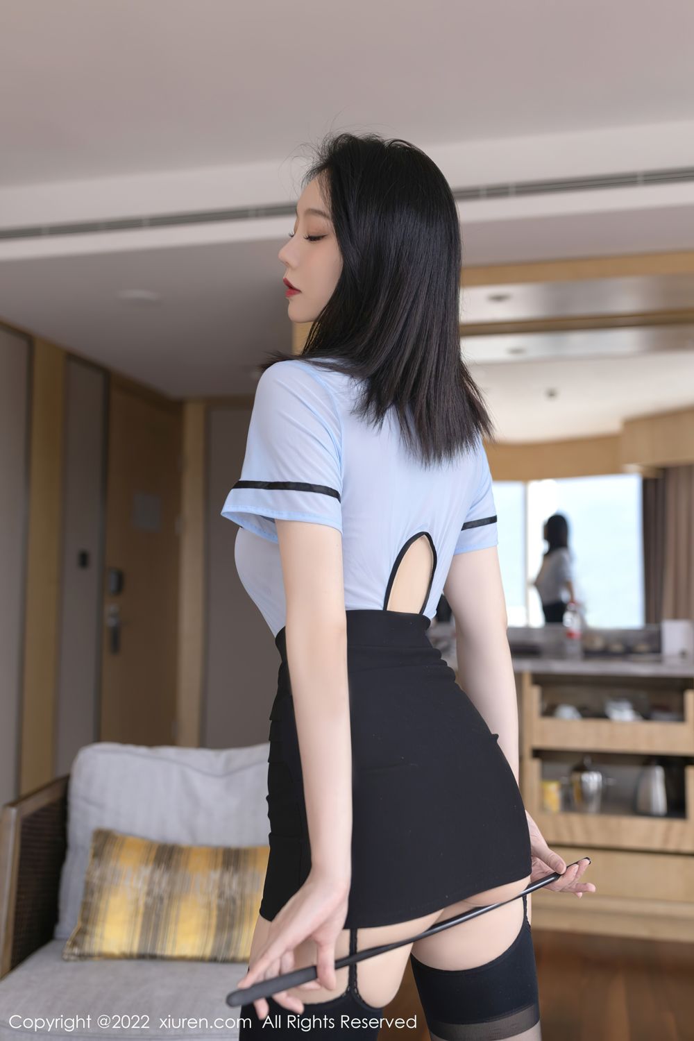 《秀人网 安然Maleah(An Ran Maleah) 黑丝写真 No.5516》第12张,模特安然Maleah(An Ran Maleah),秀人网,黑丝主题,全套75张