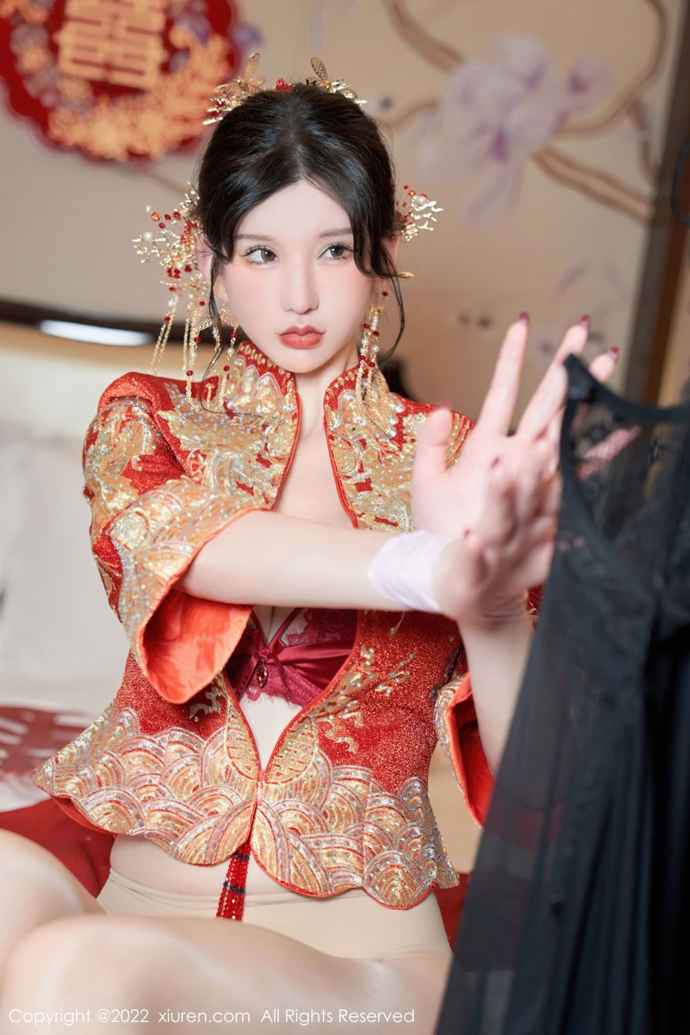 《秀人网 周于希dummy(Dummy Zhou) 高清写真 No.5675》第56张，模特周于希dummy(Dummy Zhou)，秀人网，全套77张
